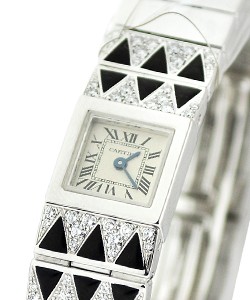 Art Deco Ladies Watch White Gold on Bracelet