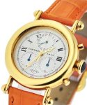 Diablo Chronograph Yellow Gold on Strap with Deployant Buckle