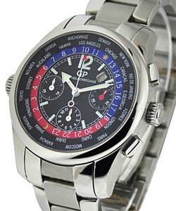  World Time Chronograph Restivo Limited Edition Steel on Bracelet with Black Dial - 50pcs Made