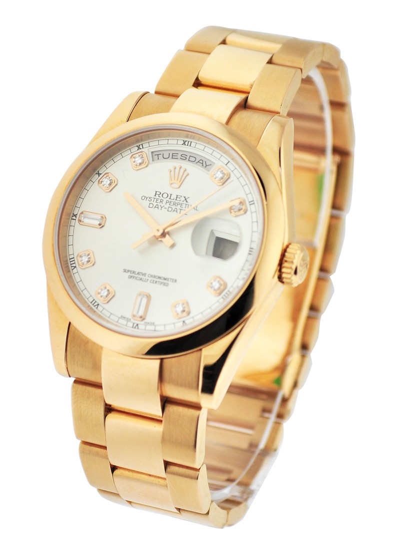 Pre-Owned Rolex Presidential - Rose Gold - Smooth Bezel - 36mm