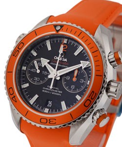 Seamaster Planet Ocean 600M in Steel on Rubber Strap with Black Dial