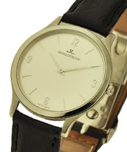 Master Ultra Thin Platinum on Strap with Silver Dial