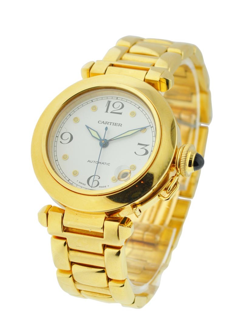 Cartier Pasha 35mm Automatic in Yellow Gold