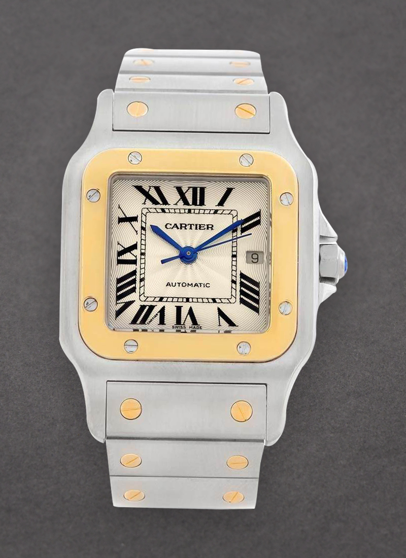 Cartier Santos Galbee TwoTone in Steel and Yellow Gold Bezel