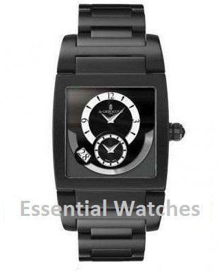 Uno Dual Time 32.5mm Automatic in PVD and Stainless Steel on Black Steel Bracelet with Black Dial