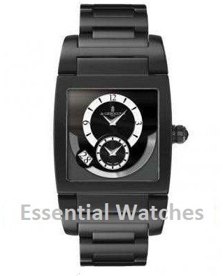 Uno Dual Time 32.5mm Automatic in PVD and Stainless Steel on Black Steel Bracelet with Black Dial