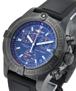Avenger Seawolf Chronograph Code Orange in Steel On Black Diver Pro Rubber Strap with Black Dial