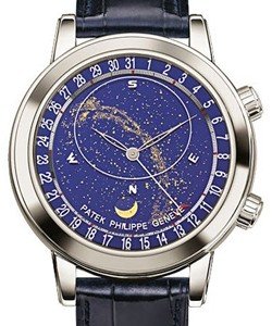 Grand Complication Celestial 6102P Platinum on Strap with Blue Dial