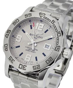 Colt Men''''s 44mm Quartz in Steel on Steel Bracelet with Silver Dial