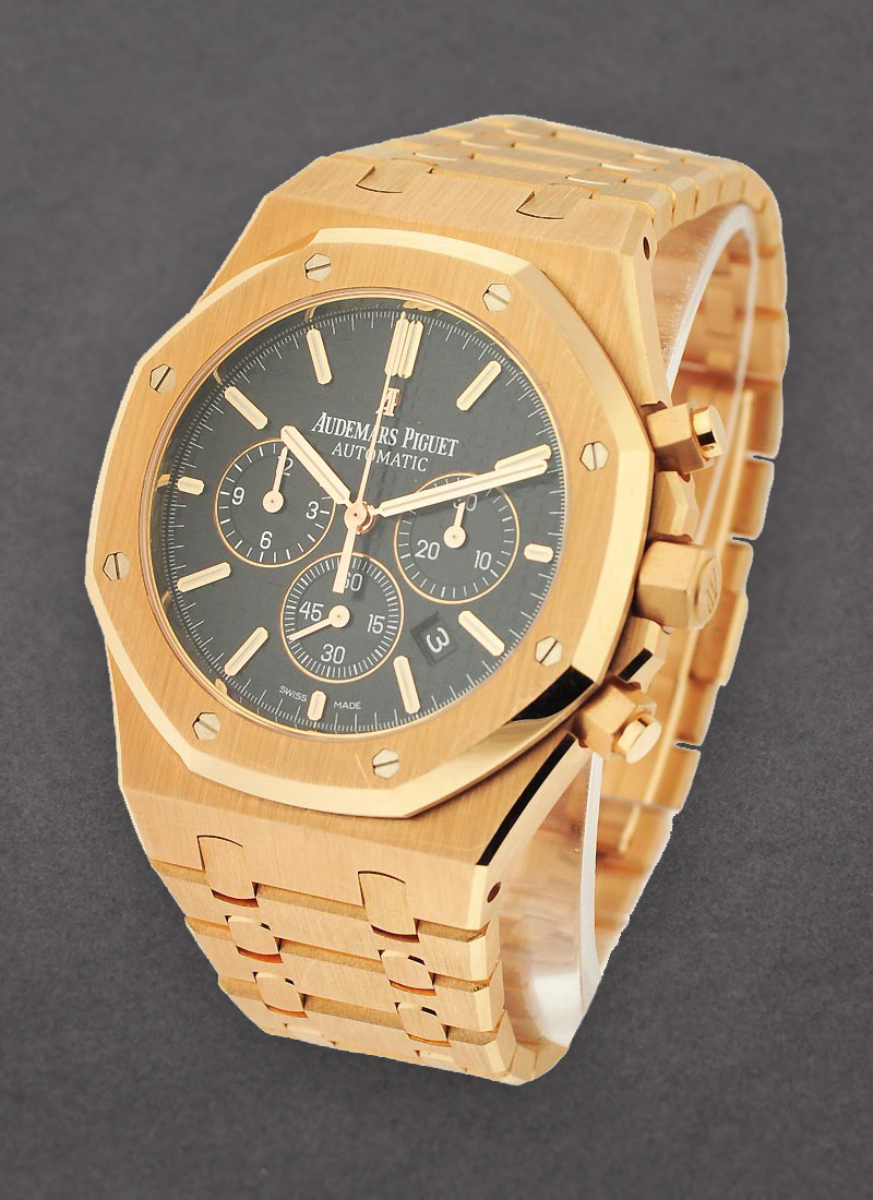 26320OR.OO.1220OR.01 Audemars Piguet Royal Oak Chronograph Rose Gold 41mm Essential Watches