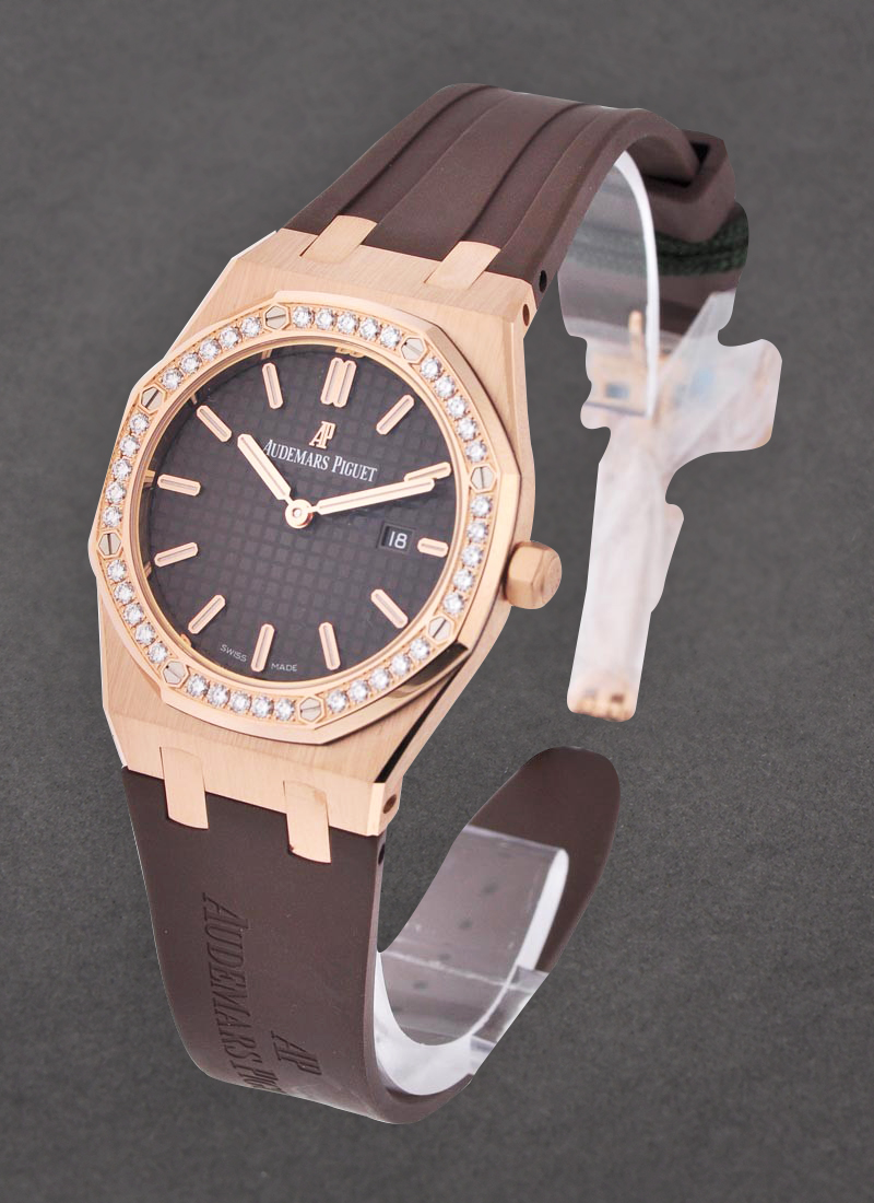 Audemars Piguet Royal Oak Ladys Rose Gold with Diamond Bezel