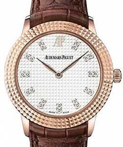 Classic 30mm Automatic in Rose Gold on Brown Leather Strap with Ivory Dial