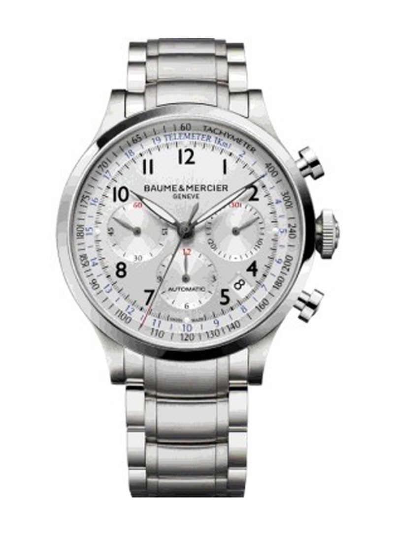 10064 Baume & Mercier Capeland Chronograph Steel | Essential Watches