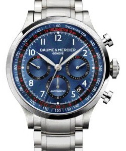 Capeland Chronograph in Steel On steel Bracelet with Blue Dial