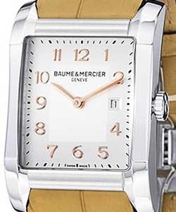 Hampton Classic Steel on Strap Quartz Steel on Beige Leather Strap with Silver Dial