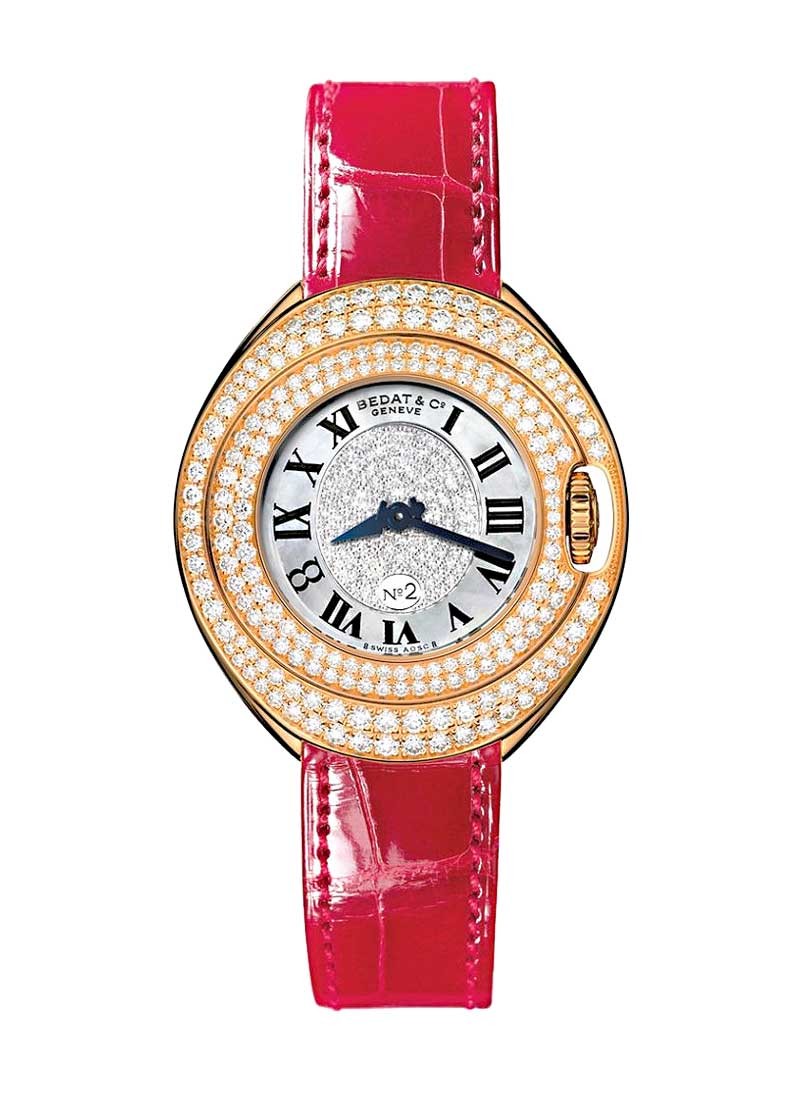 Bedat Bedat No. 2 Lady''s in Rose Gold with Diamond Bezel