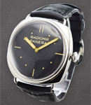 PAM 425 - Radiomir S.L.C 3 Days Novelty 47mm in Steel on Black Leather Strap with Black Dial