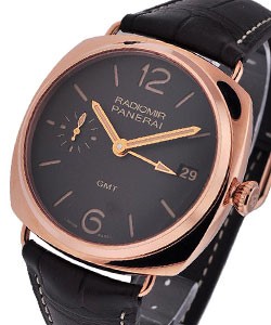 PAM 421 - Radiomir 3 Days GMT Oro Rosso Rose Gold - Brown Dial