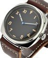 PAM 448 - Radiomir California 3 Days in Steel -Special Edition 750 Pieces on Brown Calfskin Leather Strap with Black Dial