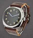 PAM 448 - Radiomir California 3 Days in Steel -Special Edition 750 Pieces on Brown Calfskin Leather Strap with Black Dial