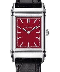 Grande Reverso 1931 Rouge in Steel On Black Alligator Strap with Red Dial