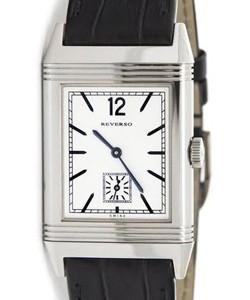 Grande Reverso Ultra Thin 1931 in White Gold on Black Alligator Strap with Silvered White Dial