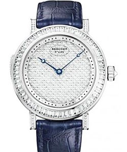 Classique Grand Complication Minute Repeater White Gold on Strap with Paved Diamond Dial