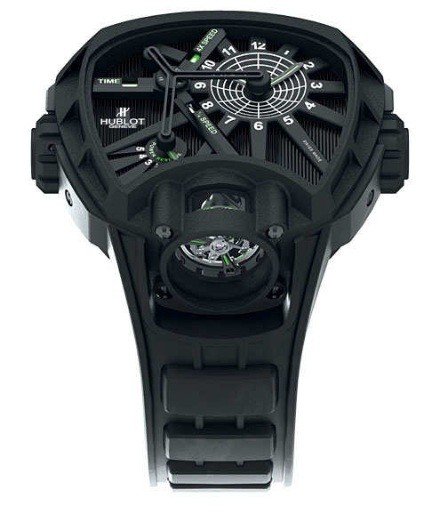 Masterpiece MP-02 Key of Time in Black PVD Titanium - Limited Edition of 50 Pieces on Black Rubber Strap with Black Dial