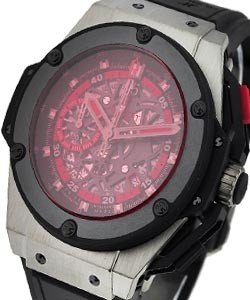 Big Bang King Power 48mm - UEFA Euro 2012 Poland Titanium on Black Rubber Strap with Black Dial