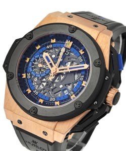 King Power 48mm - UEFA Euro 2012 Ukraine  Rose Gold on Black Rubber Strap with Black Dial