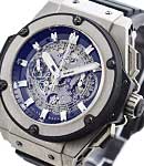 Big Bang King  Power  Unico 48mm Titanium on Black Rubber Strap with Rhodium Dial