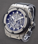 Big Bang King  Power  Unico 48mm Titanium on Black Rubber Strap with Rhodium Dial