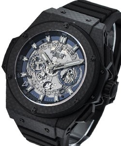 King Power Big Bang Unico All Carbon Carbon Fiber on Black Rubber Strap with Sapphire Dial