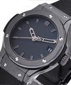 Classic Fusion in Black Ceramic on Black Rubber Strap with Black Dial