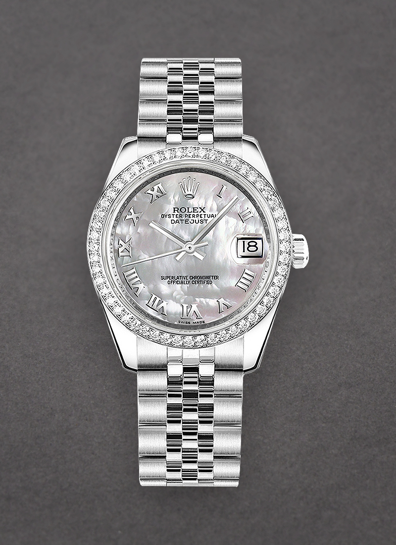 Rolex Unworn Datejust 31mm in Steel with Diamond Bezel