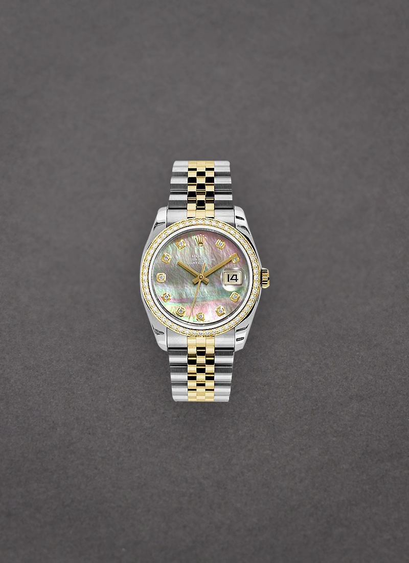 Rolex Unworn Datejust in Steel with Diamond Bezel