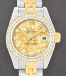 Datejust 26mm Ladies in Steel with Yellow Gold Diamond Bezel on Jubilee Bracelet with Yellow Gold Crystal Diamond Dial