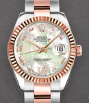 2-Tone Datejust Ladies 26mm on Oyster Bracelet with MOP Roman Dial with Diamond VI