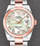 2-Tone Datejust Ladies 26mm on Oyster Bracelet with MOP Diamond Dial