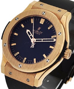 Classic Fusion 45mm - Red Gold - King Gold Automatic Red Gold on Black Rubber Strap with Black Dial