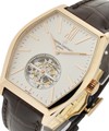 Malte Tourbillon 2012 in Rose Gold On Brown Crocodile Strap with Silver Sandblasted Dial