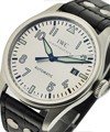 Pilots Classic in Steel on Black Leather Strap with Rhodium Dial