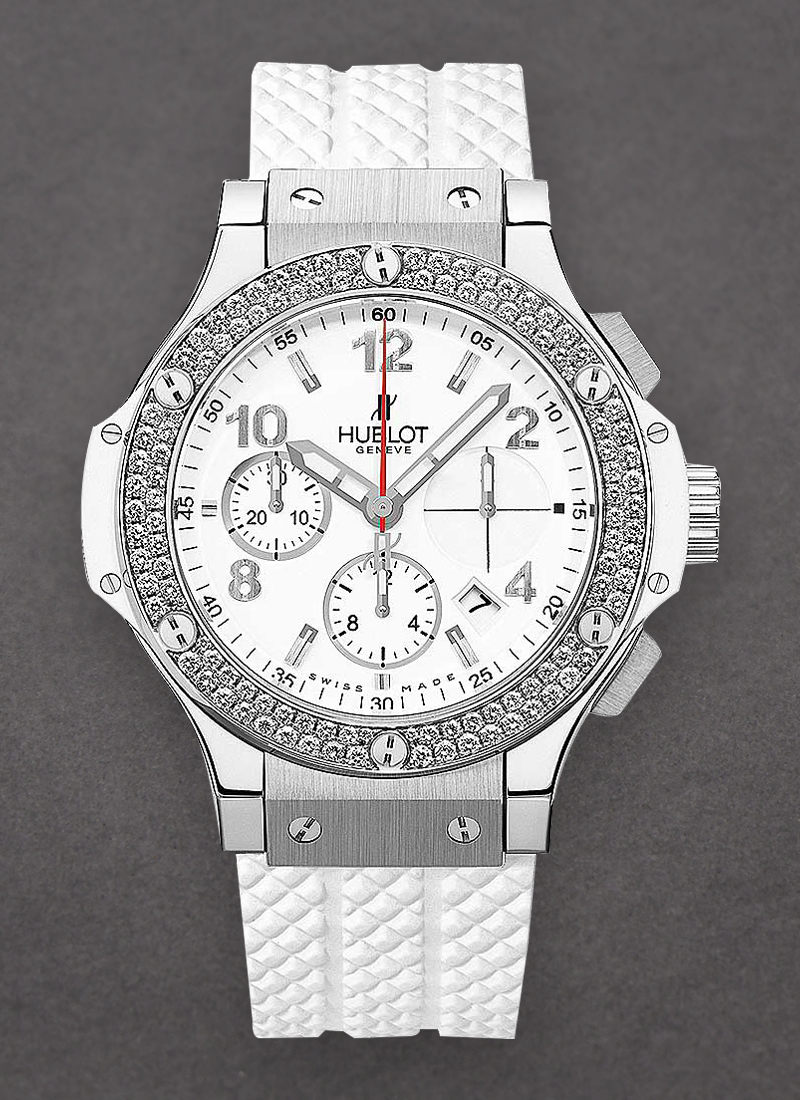 Hublot Big Bang 41mm in  Steel with Diamond Bezel