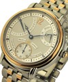 Masterpiece Calendrier Retrograde in 2-Tone on Bracelet with Silver Dial