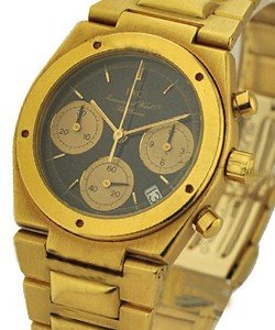 Ingenieur Chronograph in Yellow Gold on Yellow Gold Bracelet with Black Dial