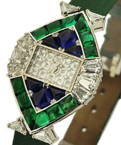 Limelight Garden Party - White Gold Emeralds Sapphires and Diamonds 