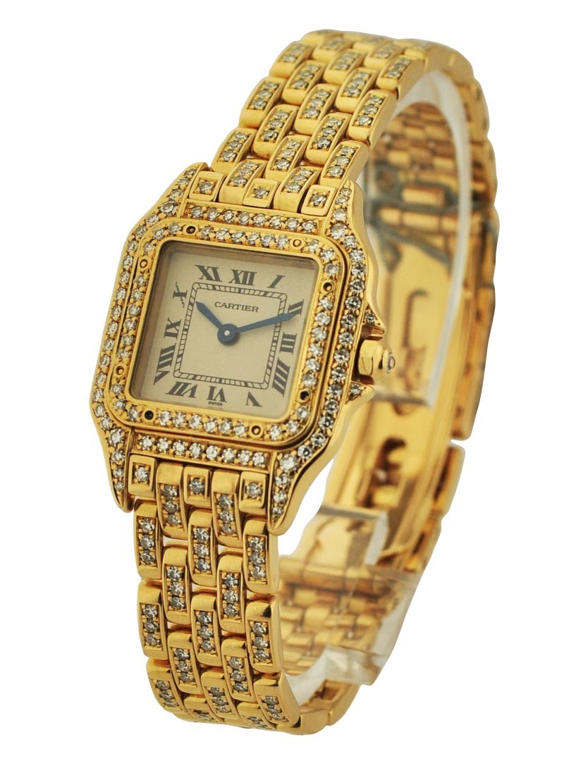 Cartier Ladies Panther with all diamonds 