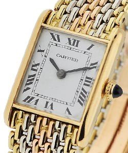 Tank Louis Cartier Small with 3 Color Bracelet with White Dial - Circa 1985