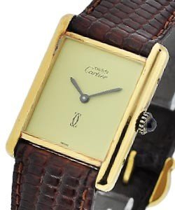 must de Cartier Vermeil Yellow Gold Plated with Cream Dial