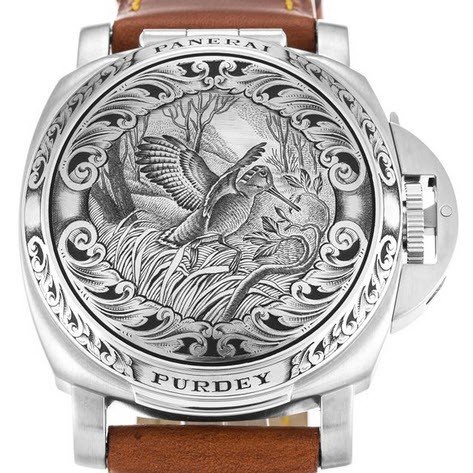 PAM 153 - Luminor Sealand for Purdey 2002 - Humming Bird  Steel Case on Strap - Limited to 100 pieces.  